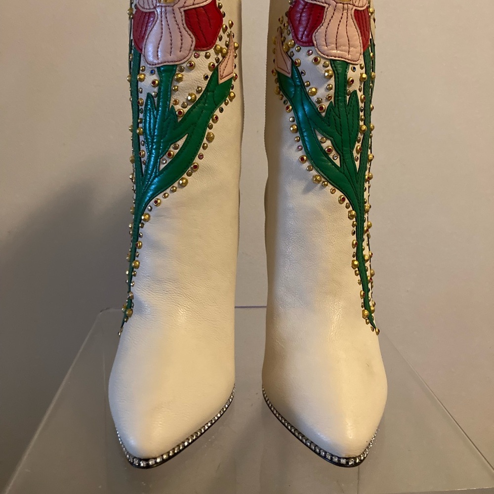 Gucci Fosca Floral Boots - Picture 6 of 16